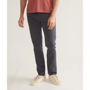 Marine Layer 5 Pocket Breeze Slim Straight Pants in India Ink Men 32x32 NWT $128